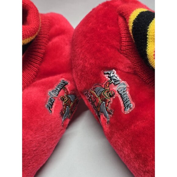 Power Rangers Mystic Force Red Ranger Kids Size 3/4 Plush House Slippers- VTG - Picture 4 of 16